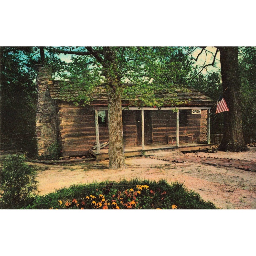 Uncle Remus Museum Eatonton Georgia Vintage Log Cabin Postcard R10897 - Picture 1 of 2